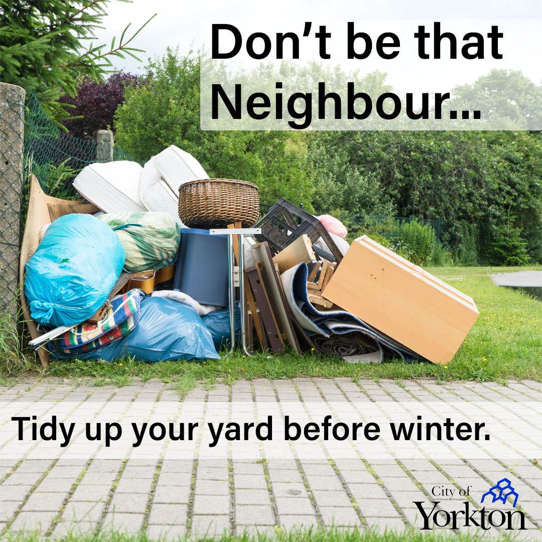 Untidy yard